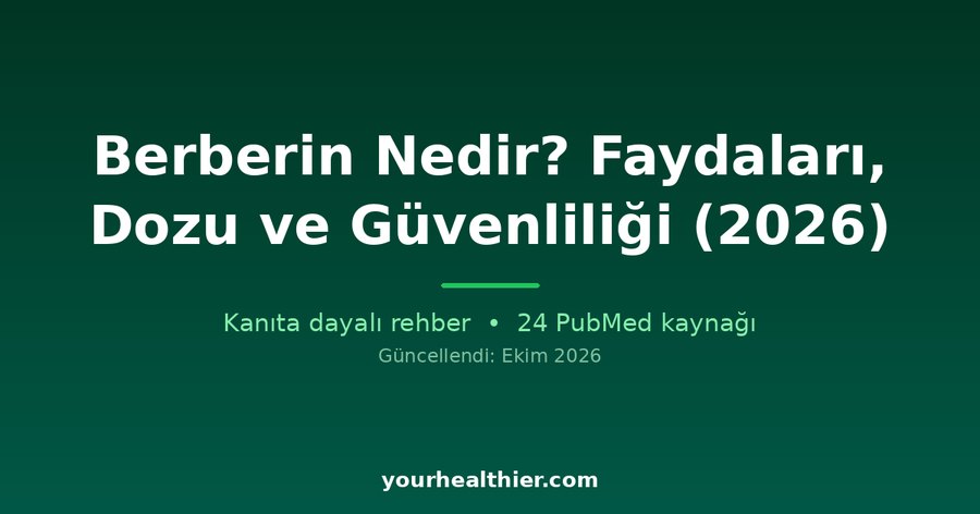 Berberin Nedir? Faydaları, Dozu ve Güvenliliği (2026)