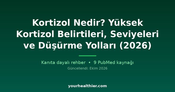Kortizol Nedir? Yüksek Kortizol Belirtileri, Seviyeleri ve Düşürme Yolları (2026)