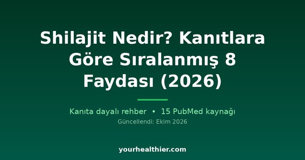 Shilajit Nedir? Kanıtlara Göre Sıralanmış 8 Faydası (2026)