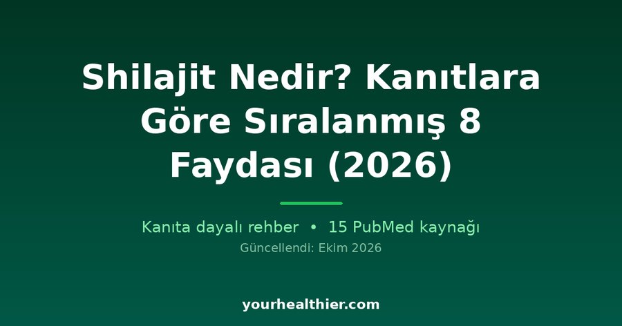 Shilajit Nedir? Kanıtlara Göre Sıralanmış 8 Faydası (2026)