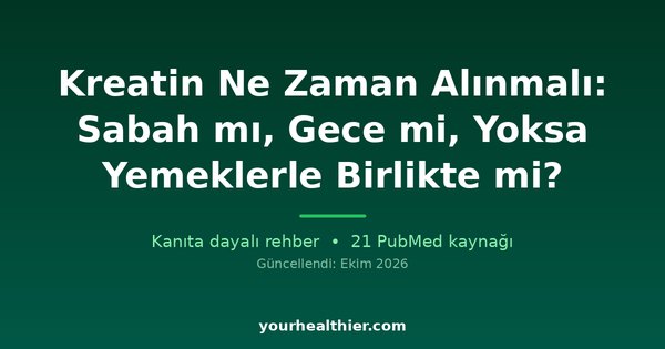 Kreatin Ne Zaman Alınmalı: Sabah mı, Gece mi, Yoksa Yemeklerle Birlikte mi?